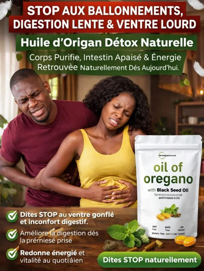 Huile d’Origan Détox Naturelle 🛑STOP aux BALLONNEMENTS, DIGESTION LENTE & VENTRE LOURD – Corps Purifié, Intestin Apaisé & Énergie Retrouvée Naturellement dès Aujourd’hui