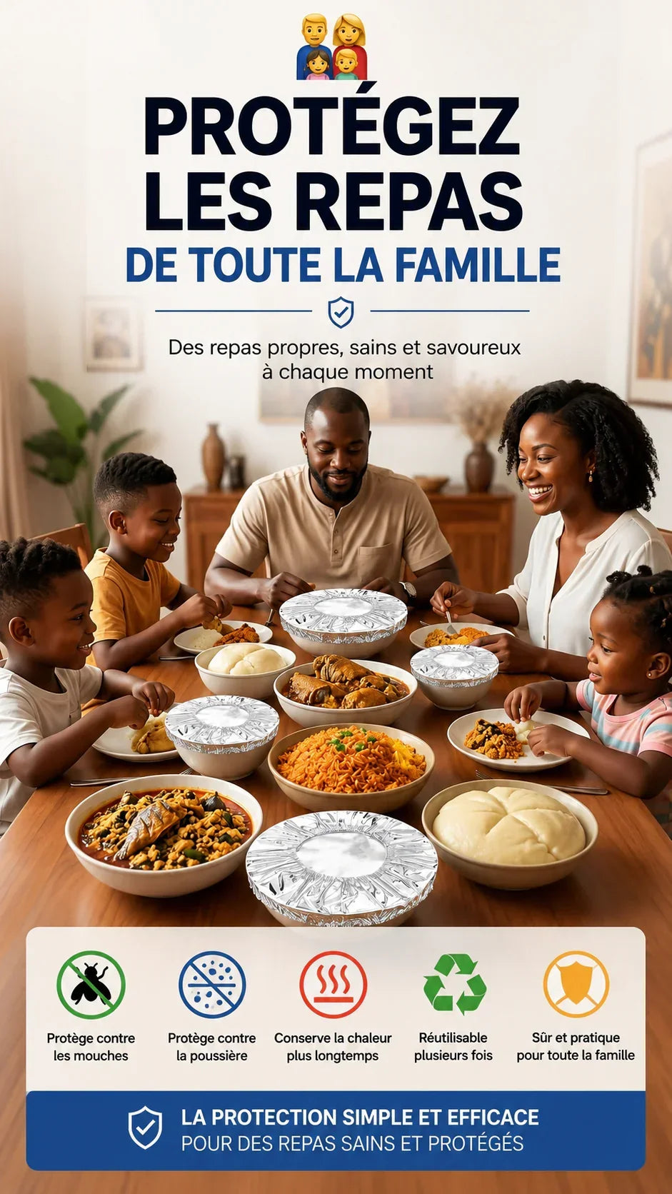 COUVRE-PLATS ISOTHERMES – Protégez Vos Repas avec Assurance - un lot de 30 pcs