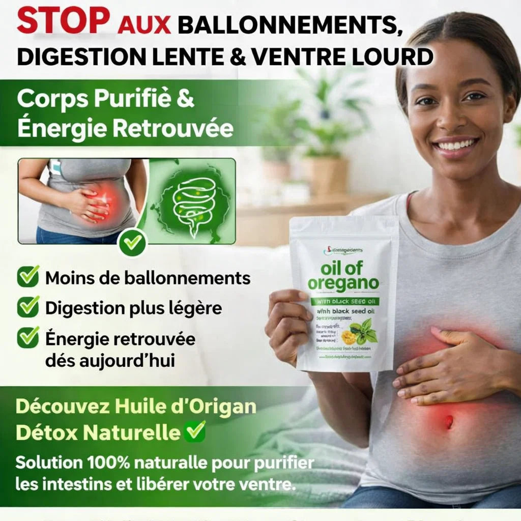 Huile d’Origan Détox Naturelle 🛑STOP aux BALLONNEMENTS, DIGESTION LENTE & VENTRE LOURD – Corps Purifié, Intestin Apaisé & Énergie Retrouvée Naturellement dès Aujourd’hui
